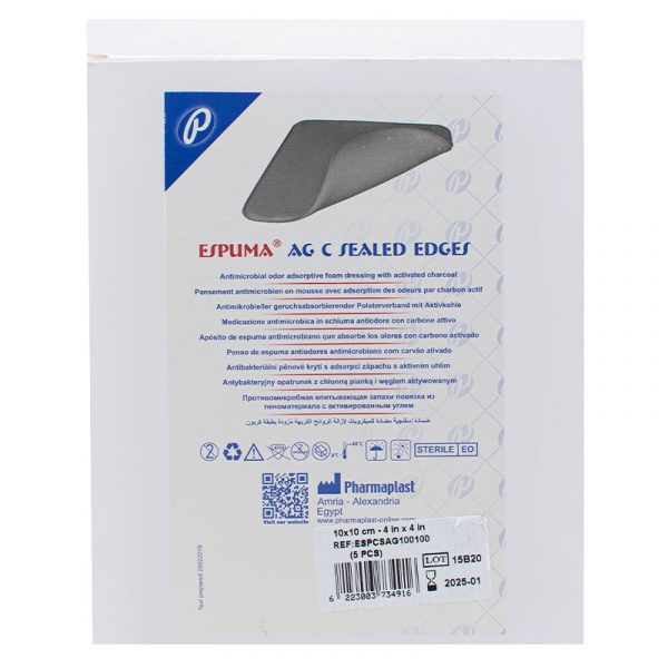 Espuma AG C Sealed Edges - Parche superfoam esponja con carbón y plata