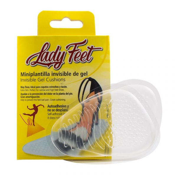 Lady Feet - Miniplantilla invisible de gel - Expositor de almohadilla para el antepie