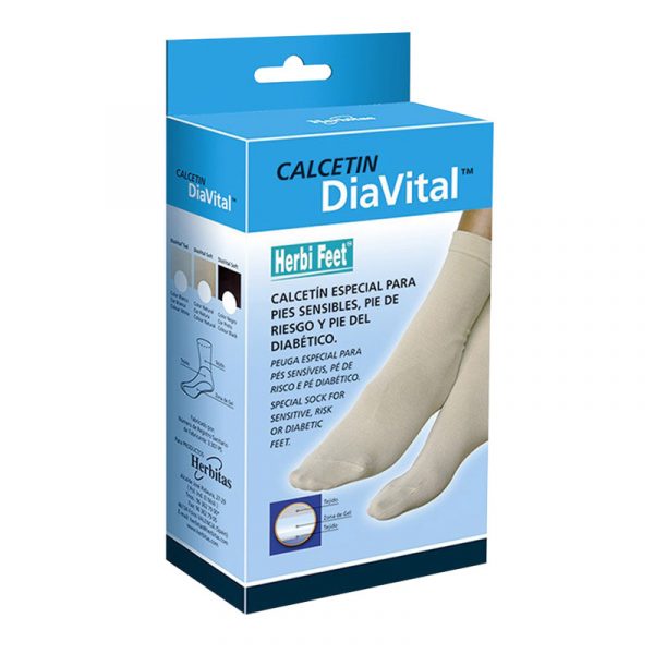 Calcetín DiaVital - Calcetines especial para pies sensibles, pie de riesgo y pie diabético